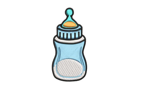 Baby Bottle Embroidery Design: A Seasonal Charm for Baby-Themed Goods