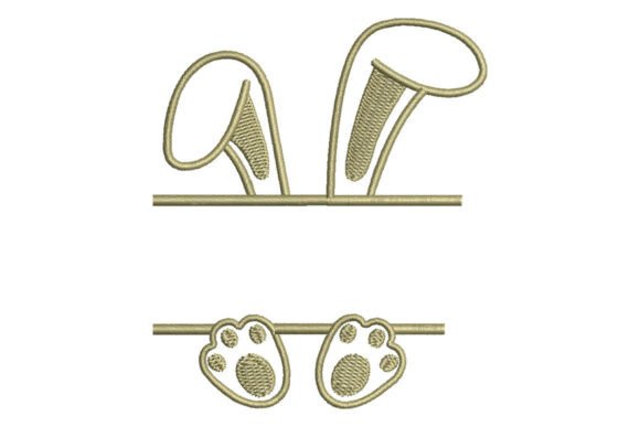 Cute Bunny Feet Embroidery: A Playful Touch for Small Business Branding
