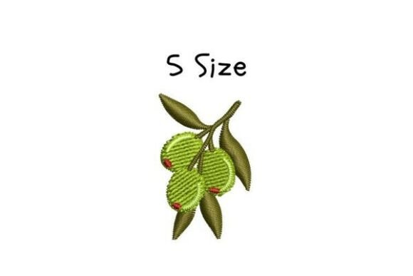 Green Olives Embroidery Design