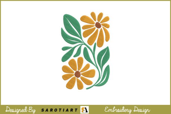 Groovy Retro Daisies: A Designer's Take on 70s-Inspired Sweatshirt Embellishment
