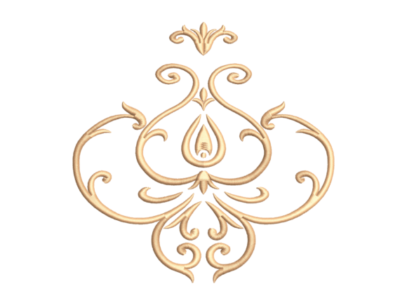Ottoman Classic Symmetrical Embroidery