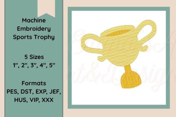 Sports Trophy Embroidery Design: A Seasonal Standout for Holiday Crafts and Gift Makers